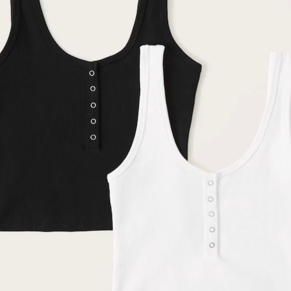 Abercrombie & Fitch two pack ribbed Henley!